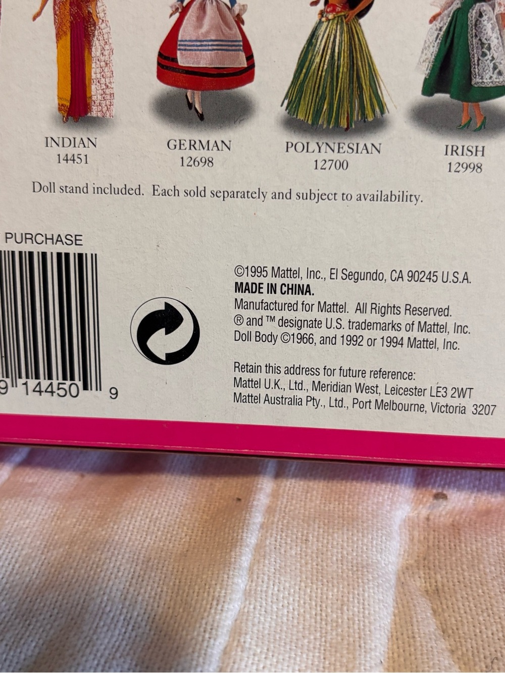 Vintage 1995 Norwegian Barbie Dolls of the World in Box Mattel Collector Edition - Picture 4 of 4
